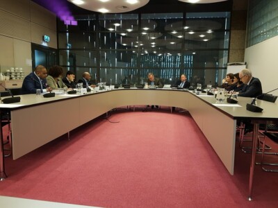 Bijeenkomst met de vaste kamercommissie Buitenlandse Zaken en een delegatie van Papoea's