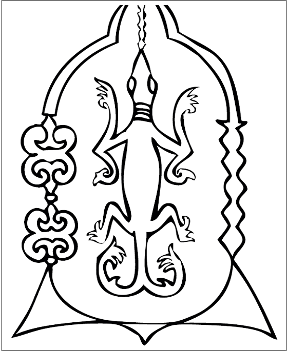 Kleurplaat hagedis | Hapin