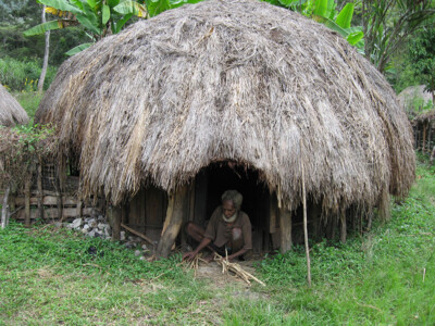 honai in Akima Baliem papua